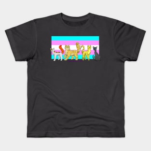 Trans Warrior Cats Kids T-Shirt